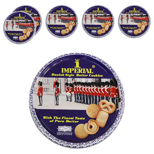 임페리얼쿠키 데니쉬 스타일 버터향, 500g, 6개