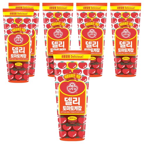 오뚜기 델리 토마토 케찹, 800g, 6개