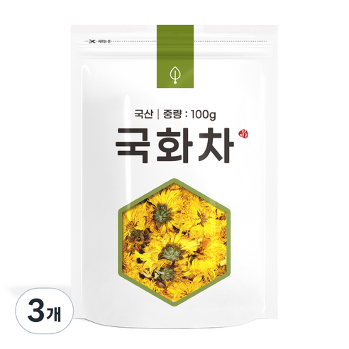 자연초 국화차, 100g, 1개입, 3개