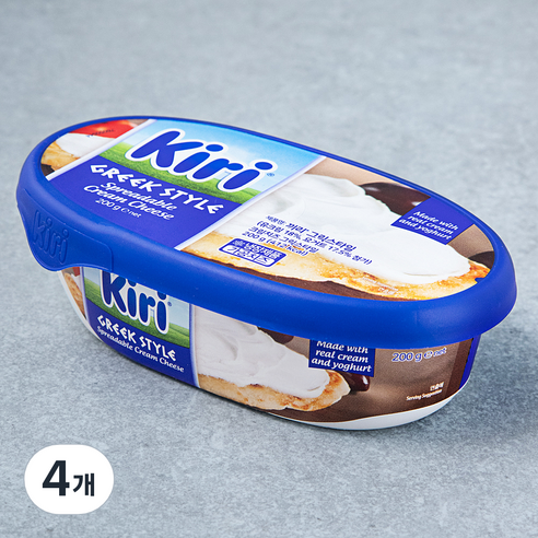 끼리 그릭스타일 크림치즈, 200g, 1개입, 4개