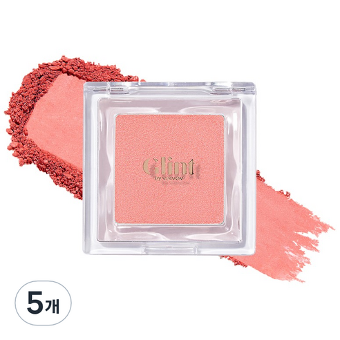 Glint 베이크드 블러쉬 블러셔 2.4g, 03 멜론 바이트, 5개