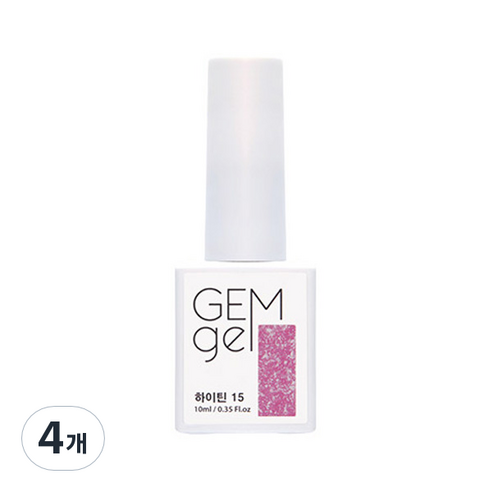 아이빛 젬젤 하이틴 형광 글리터 젤네일, 15, 10ml, 4개