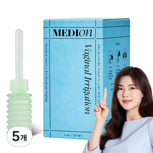 메디온 의료기기 일회용 질세정기 Y존케어 여성청결제, 5개