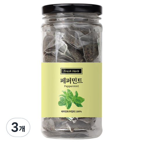 신선약초 페퍼민트 삼각티백, 20개입, 3개