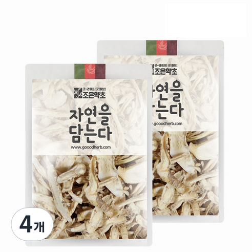 조은약초 프리미엄 잘게자른 도라지, 150g, 4개