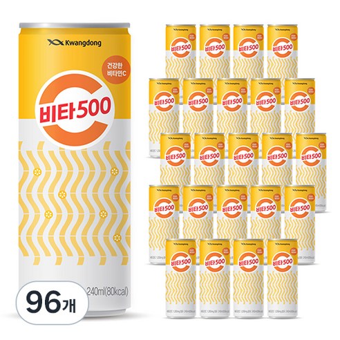 광동 비타500 캔 음료, 240ml, 96개