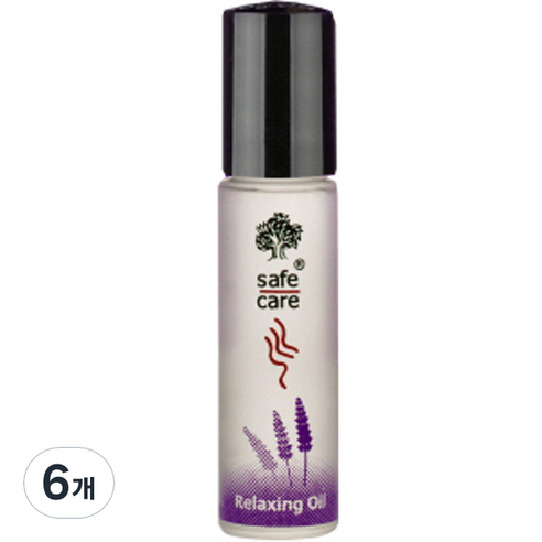 세이프케어코리아 릴랙싱 푹잠 아로마 오일 라벤더 유칼립투스 아로마향, 10ml, 6개