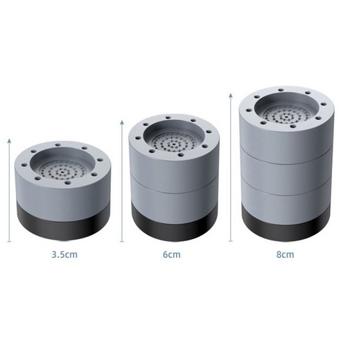 HK 세탁기 냉장고 높이조절 스토퍼 3단 소음방지패드, 혼합색상, 4개