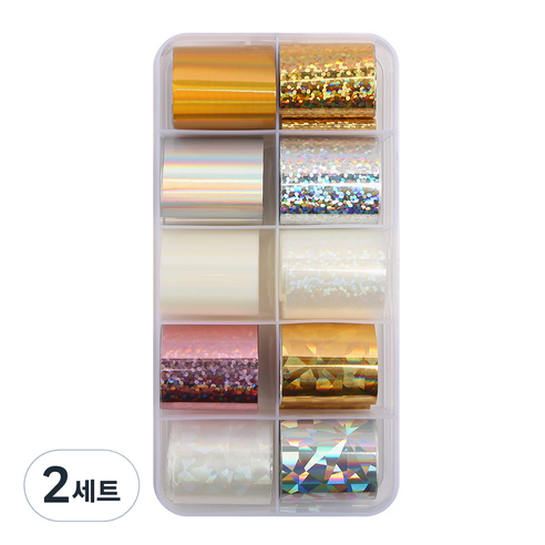 젤로젤로 네일 호일 필름 10종 세트, 4 메탈, 2세트