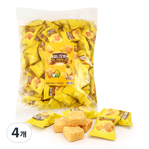 미니오트 크런치 바닐라향, 650g, 4개