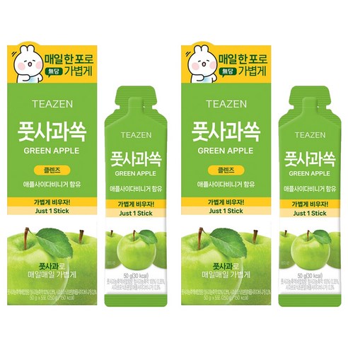 티젠 풋사과쏙 5포, 250g, 2개