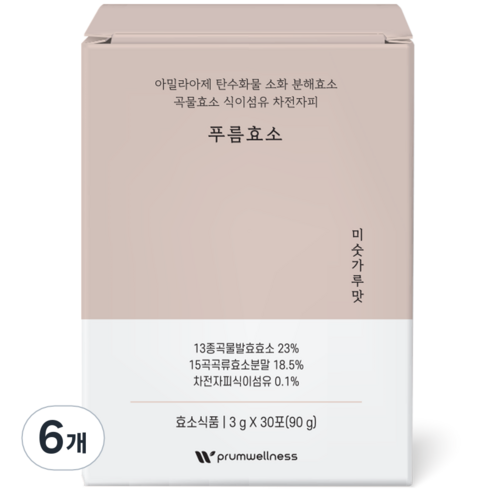 푸름웰니스 푸름효소 미숫가루맛 30p, 90g, 6개