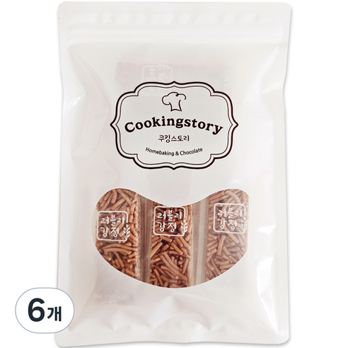 쿠킹스토리 러블리강정 까불이 오란다 10p, 250g, 6개