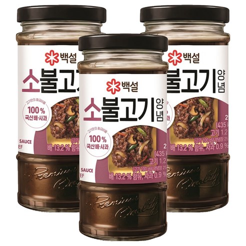 백설 소불고기 양념, 290g, 3개