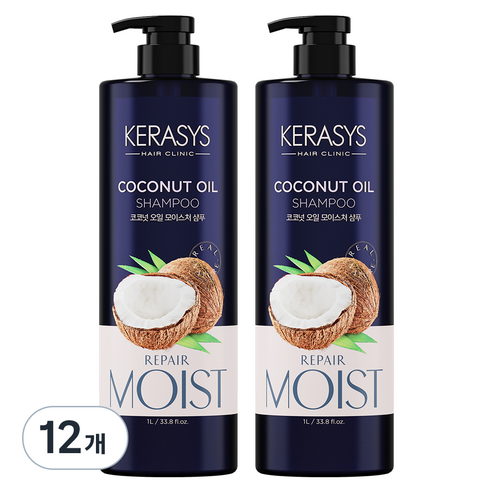 케라시스 코코넛오일 샴푸 코코 플라워 향, 1L, 12개