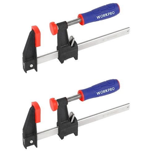 워크프로 고급 스틸퀵 클램프 150mm WP232030, 2개