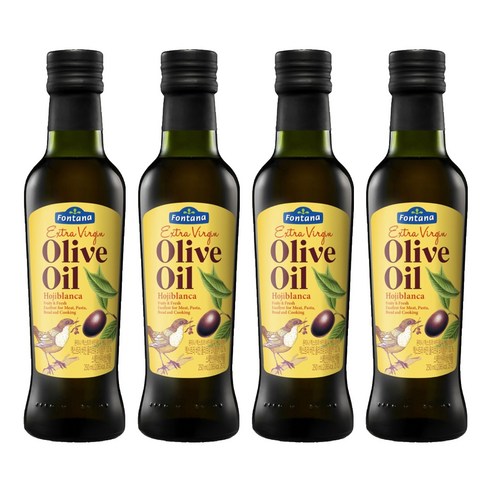 폰타나 엑스트라 버진 올리브 오일 오히블랑카, 250ml, 4개