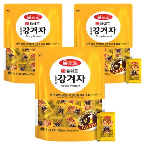 움트리 프리미엄 강겨자, 3g, 600개