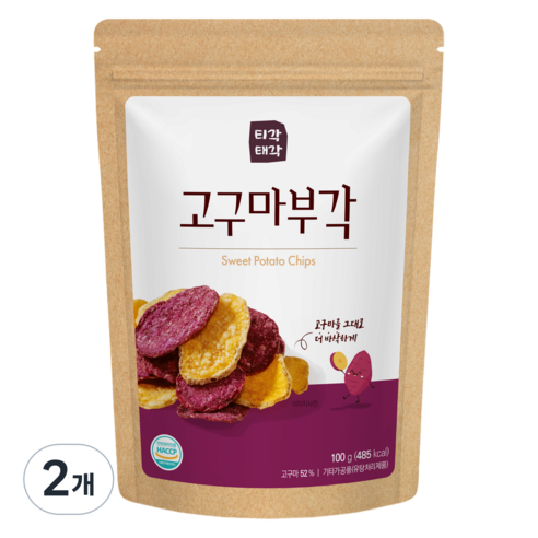 티각태각 고구마부각, 100g, 2개