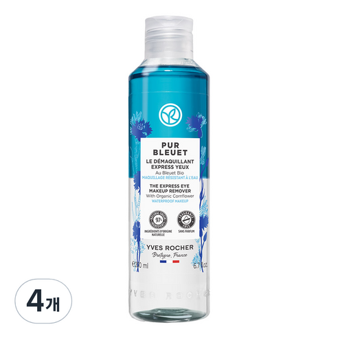 이브로쉐 퓨어블루에 익스프레스 메이크업 리무버, 200ml, 4개