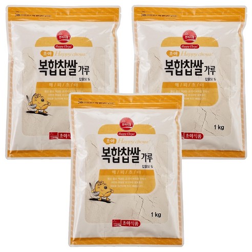초야 복합찹쌀가루, 1kg, 3개