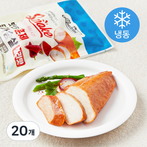 맛있닭 닭가슴살 훈제 칠리맛 (냉동), 100g, 20개, 1개입