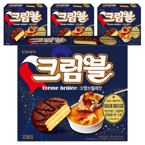 크라운 크렘브뢸레맛 초코 디저트