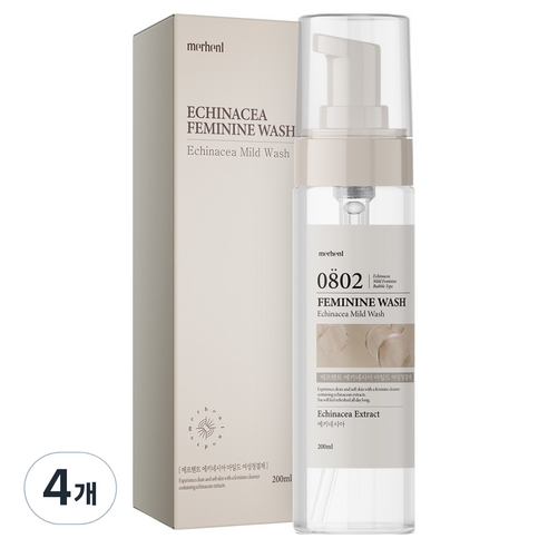 메르헨트 에키네시아 마일드 여성청결제, 200ml, 4개