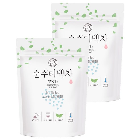 순수한집 생강차 삼각티백, 1g, 50개입, 2개