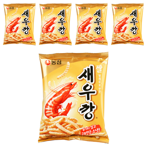 새우깡 쌀, 80g, 5개
