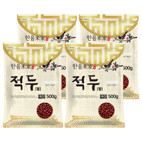 한음미가 적두 팥, 500g, 4개