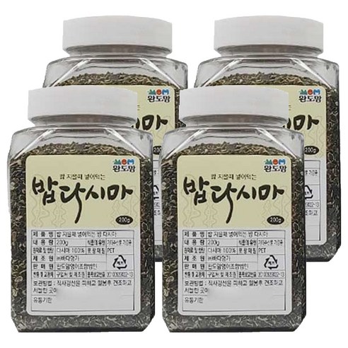 완도맘 밥다시마, 200g, 4개