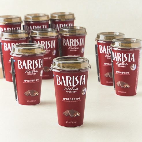 바리스타룰스 벨지엄 쇼콜라 모카, 325ml, 10개