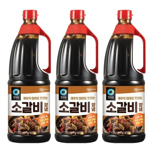 청정원 소갈비 양념, 2kg, 3개