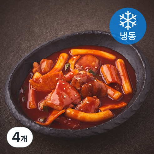 집콕집국 닭떡볶이 (냉동), 250g, 4개