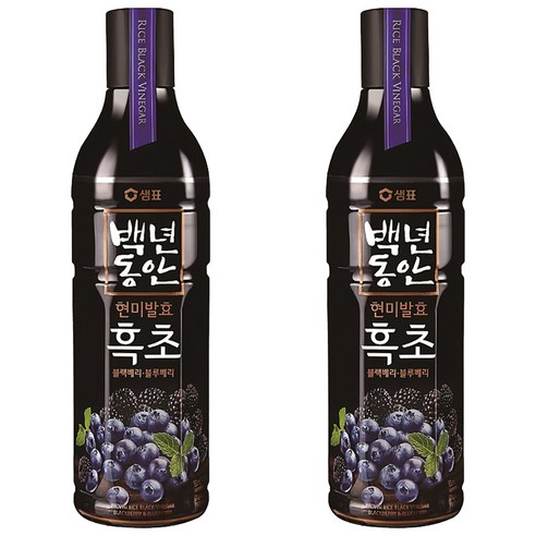 샘표 백년동안 흑초 블랙베리 블루베리 900ml, 2개