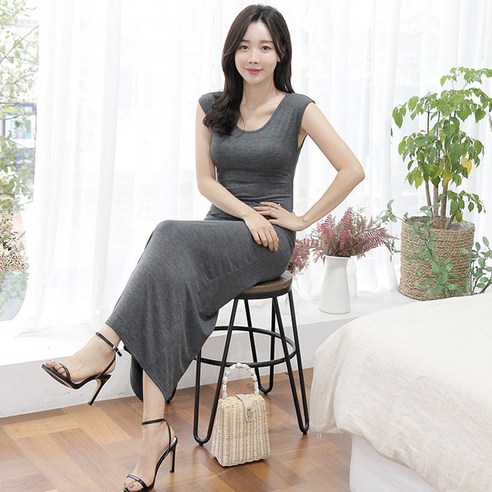 세이스타일 캡소매 H롱 원피스