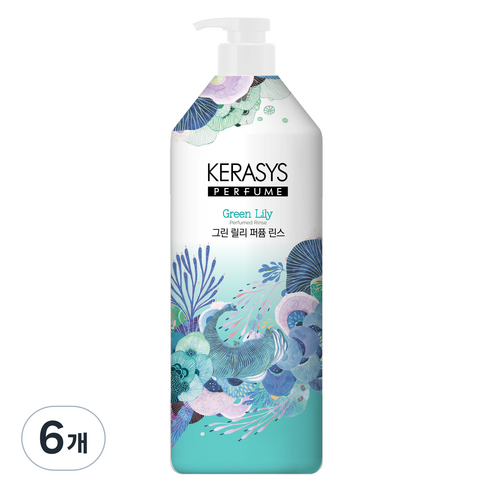 케라시스 그린 릴리 퍼퓸 린스 릴리향, 6개, 1L