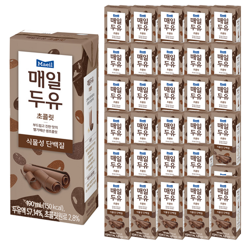 매일유업 매일두유 초콜릿, 190ml, 96개