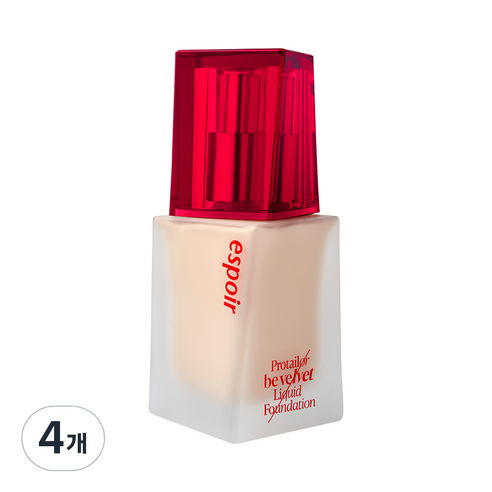 에스쁘아 프로 테일러 파운데이션 비 벨벳 SPF22 PA++ 30g, 아이보리, 4개
