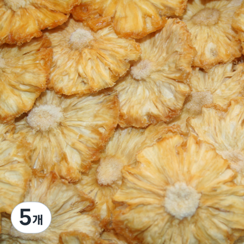 올내추럴 건조과일 파인애플 원형컷 10p, 5개, 100g