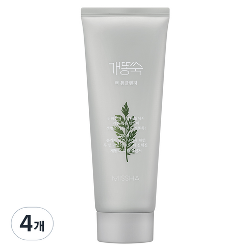 미샤 개똥쑥 팩 폼 클렌저, 150ml, 4개