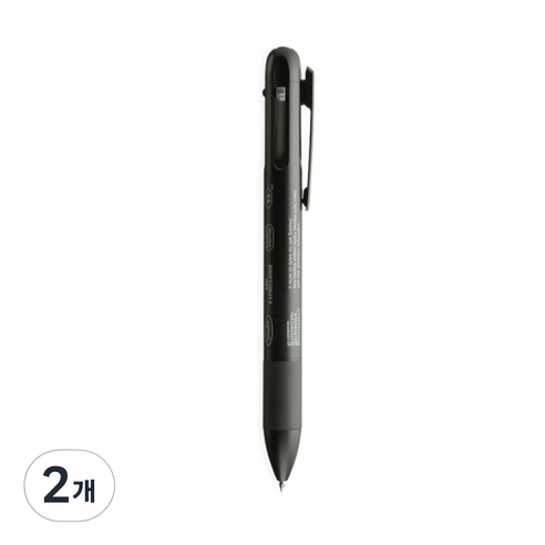 3색 멀티펜 샤프 0.7mm 019, 블랙, 2개