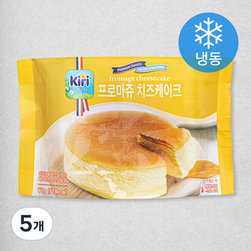 끼리 크림치즈 프로마쥬 치즈케이크 (냉동), 170g, 5개