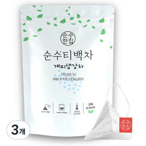 순수한집 계피생강차 티백, 1.2g, 10개입, 3개