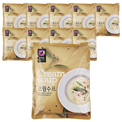 청정원 크림 스프, 1kg, 10개
