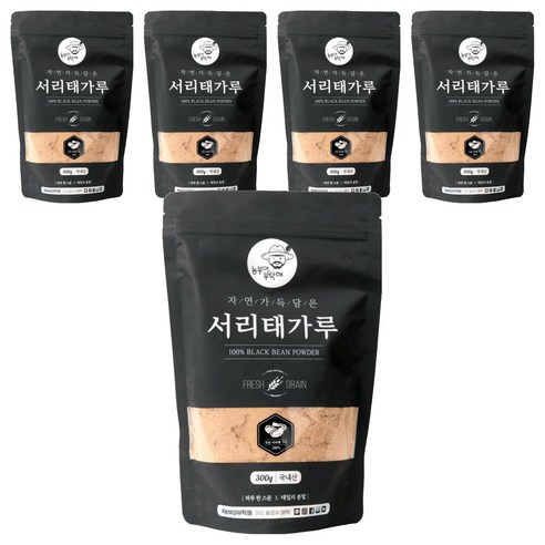 농부야부탁해 서리태가루, 300g, 5개