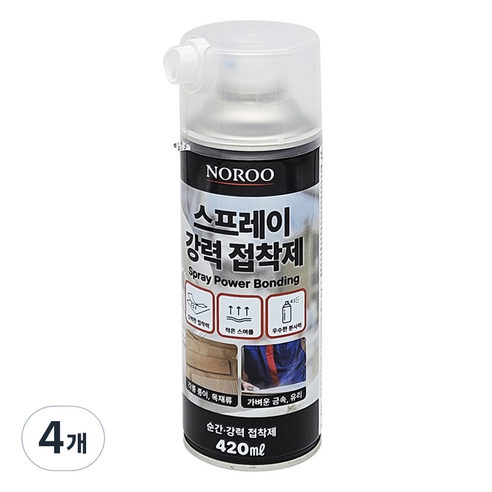 노루페인트 스프레이 강력 접착제, 4개