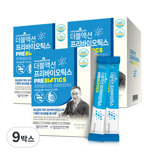 메이준뉴트리 이승남 더블액션 프리바이오틱스 프락토올리고당 유산균 30p, 30포, 9박스
