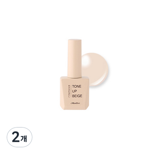 모스티브 칼라 젤폴리시 톤업 베이스 젤 12ml, 베이지, 2개